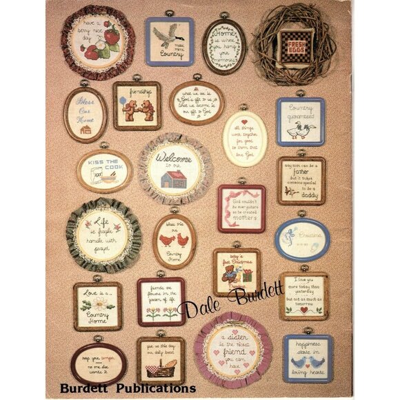 Dale Burdett 50 Miniature Sayings Not Just Country Counted Cross Stitch Pattern - Picture 2 of 2
